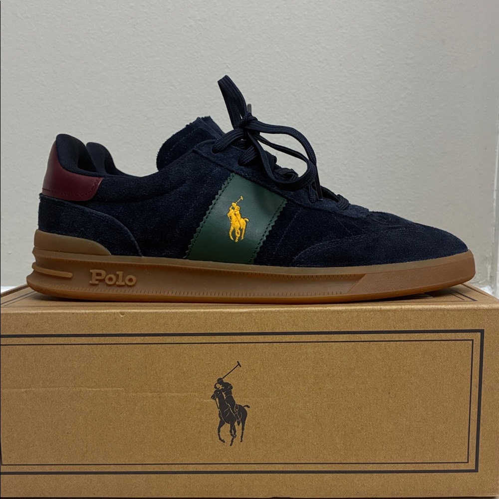 Polo by Ralph Lauren Heritage Aera Suede Sneakers 7.5 Men's/ 9 Women's